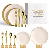 840 Piece Ivory Classic Combo Set | Serves 120 Guests